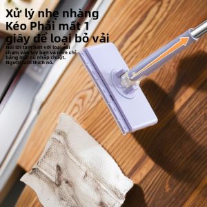 MONLEYTA | Chổi lau kính dùng một lần tự động Mini không cần rửa tay Chổi lau vải siêu mịn Chổi lau sàn bằng thép không gỉ