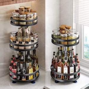 Multi-Layer Rotatable Spice Organizer