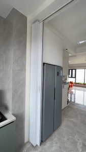 PVC sliding folding door kitchen partition bathroom partition folding design space saving waterproof
