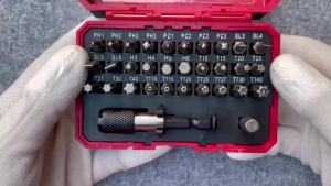 32PCS S2 Security Bit Set with Tool Box High Quality Tamper Proof Screwdriver Bits Kit for Home Electronics Vehicles and Repai