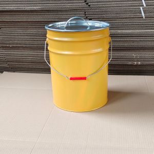 Large Capacity 25L Metal Trash Can Outdoor Resistant High Temperature Courtyard Moisture Proof Colorful with Lid Thick Kitchen Trash Can