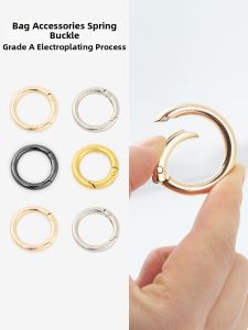 Metal round Bag Hardware Repair Ring Hook Key Circle Open Ring Spring Circle Bag Accessories Fashionable And Stylish