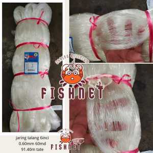 Jaring talang/jaring kakap 6inci 0.60mm 60md 91.40m tate