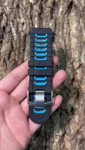 Soft Skin-Friendly Dual Color Silicone Replacement Watch Strap for Garmin Forerunner 920XT Sport Wrist Band for 920 XT
