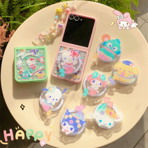 Samsung ZFlip6 Flip Cover Female Style Big View Window Anti-Fall Protection Case for Xiaomi MIXFlip Magnetic Suction Hard Shell