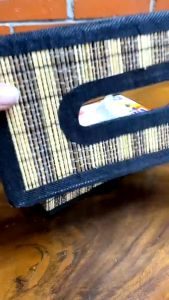Kotak Tisu Tempat Tissue Box Tisu Anyaman Tenun Lidi Dan Batik Enceng Unik Kerajinan Tenun Jogja