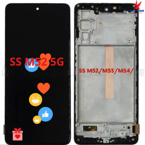 Màn hình Sam//Sung M52/M52S 5G LCD liền khung màu đẹp