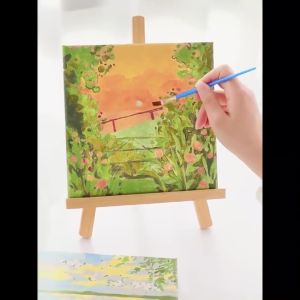 Digital Oil Paint By Numbers Landscape Living Canvas Frame Handmade DIY Painting Room Wall Decor