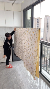 ราวตากผ้า ราวแขวนผ้าเช็ดตัว ราวแขวนผ้ายืดได้ ปรับยืดความยาวได้ ไม่ต้องเจาะผนัง ราวแขวนผ้า ราวผ้าม่าน