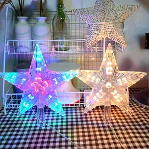 ท็อปเปอร์ต้นคริสต์มาสรูปดาวห้าแฉกแบบใหม่ ปี 2025 มี 2 แบบให้เลือกสำหรับตกแต่งภายในบ้าน (ต้องเตรียมแบตเตอรี่ AA 3 ก้อนเอง)