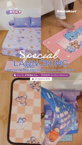 [Gokko Tom & Jerry] Kintakun Deluxe - Selimut Travel Karakter Multifungsi (150x200) LIMITED EDITION Terlaris pilihan