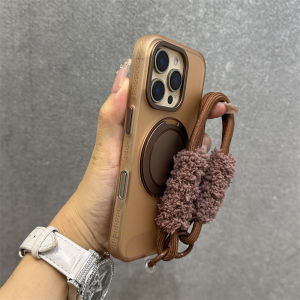 เคสโทรศัพท์แบบหมุนได้ 360 องศา ดึงดูดแม่เหล็ก แบบโปร่งใส ดีไซน์เรียบง่าย สำหรับ Apple iPhone 16 pro Max