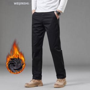WEIJINSHI | Straight Fit Comfortable Cotton Mens Casual Pants