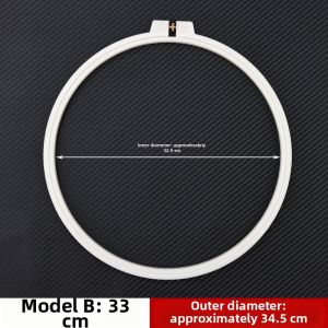 White Round DIY Embroidery Hoop