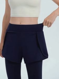 Celana Olahraga Wanita Highwaist 2 In 1 Legging Sportwear For Yoga Gym Celana Badminton Wanita