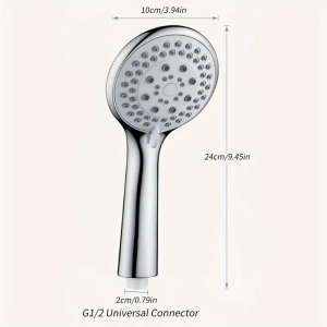 Large Water Outlet Five-speed Adjustable Shower Head Household Universal Heater Handheld Coarse Hole Bathroom Shower Head Set