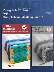 deli | Túi Đựng Tài Liệu Dung Lượng Lớn Hai Lớp Có Zipper Cho Sinh Viên A4
