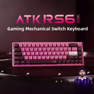 Atk Rs6 Magnetic Switch Keyboard All Aluminum Mechanical Gaming Computer Keyboard Support Ergonomics with 24 Months Warranty