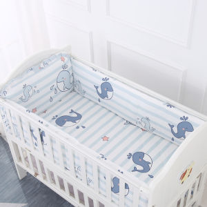 Pure Cotton Baby Bed Guardrail Cloth Childrens Connected Bed Partition Soft Pack Kit Anti-Collision Barrier Pure Cotton Four Seasons Washable