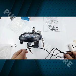 BERGARANSI Taffware Alat Pegangan Solder Kaca Pembesar LED untuk solder MG16129 C
