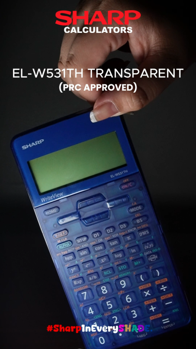 Sharp Scientific Calculator EL-W531TH for Students - Compact, Battery ...