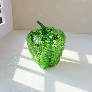 Disco Vegetable Ornament Creative Mirror Carrot Pepper Tomato Pear Ornament Party Supplies Home Decoration