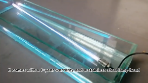 Stainless Steel Aquaculture UV Lamp Lights Sterilizers Waterproof Algae Removal Submersible Fishpond Filter