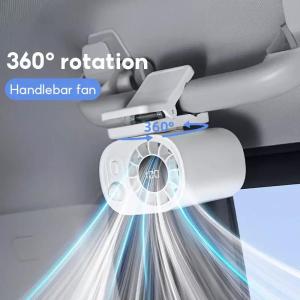 SEAMETAL Car Clip-on USB Rechargeable Mini Portable Powerful Car Fan Headrest Cooling Fan