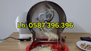 Máy thái sơi thái lát rau củ cà rốt củ cải cải bắp tím giò chả xúc xích lạp xưởng su su hành tỏi xả ớt