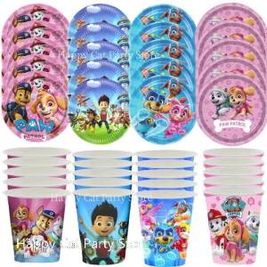 Paw Patrol | Bộ Đồ Dùng Ăn Uống Dùng Một Lần PAW Patrol Cho 40 Người Gồm Đĩa Và Cốc Giấy Quà Tặng Cho Tiệc Sinh Nhật Đồ Dùng Theo Chủ Đề Phim Ảnh & Truyền Hình