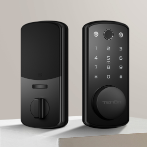 Khóa Cửa Thông Minh Bluetooth TENON K7 Mini - Khóa Cửa Không Cần Chìa Khóa Bằng Mã PIN & Vân Tay Sinh Trắc Học Với Chức Năng Truy Cập Ứng Dụng Tuya Dành Cho Cửa Gỗ & Cửa Thép