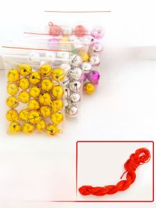 Mini Bell DIY Colorful Sound Large Golden Pet Cat Dog Pendant Christmas Decoration Material Fashion Jewelry Accessories