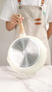 Ecowin ไม่ติดกระทะเคลือบเซรามิก กระทะไม่ติดกระทะ wok กระทะก้นลึก สำหรับเตาทุกประเภท nonstick wok with lid 32cm กระทะไม่ติด กระทะไม่ติดหม้อ - Lazada