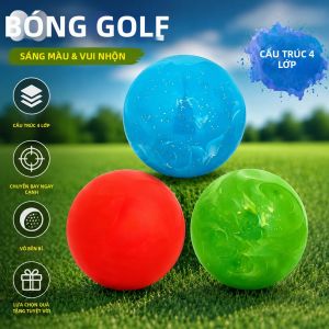 Bóng Golf Caiton Premium Park 60mm Cấu Tạo 4 Lớp Thiết Kế Nghệ Thuật Chất Lỏng Màu Đỏ Xanh Lá Cây Xanh Dương - Bóng Tiêu Chuẩn Dành Cho Công Viên Vườn Bãi Biển
