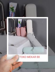 Tabung tempat pasta odol sikat gigi travelling RANDOM