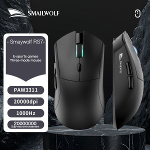 SMAILWOLF | Chuột Không Dây Bluetooth SMAILWOLF RS7 Dành Cho Chơi Game Và Văn Phòng Tương Thích Ba Chế Độ Cảm Biến PAW3311 Phù Hợp Với Bàn Tay Lớn