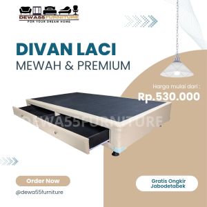 divan laci dengan sandaran  divan laci  divan ranjang kasur  rangka kasur
