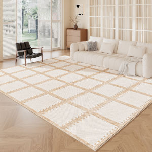 MENGSHANGDIAN | French Cream Style Carpet Waterproof Stain-Resistant