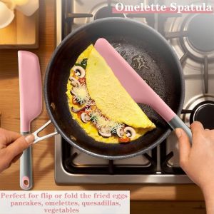 Silicone Spatula Heat Resistant Non-stick Kitchen Turner Spatula for Baking Cake Mixing Cooking Utensils Kitchen Cooking Tools