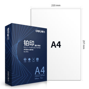 กระดาษสำรองสำเนา A4 Deli กระดาษสำรองสำเนาสำรองสำเนา 70g A4 กระดาษสำรองสำเนา Danube River Rhine River Sene River