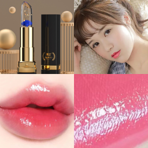 VEDO 💕COD Lip Balm Bibir Lipstik Bunga Jelly Color Mengubah Emas Foil Hydrating Moisturizing LipBalm
