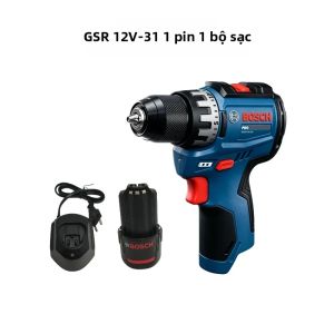 Bosch | Máy Khoan Pin Bosch GSR 12V-31 Dùng Để Lắp Đặt Kệ Và Cố Định Đồ Nội Thất Gia Đình Với Cài Đặt Mô-men Xoắn Chính Xác