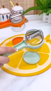 Stainless Steel Multifunctional Storage Watercolor Fruit Peeler Splash Proof and Smooth Peeler for Easy Cleaning