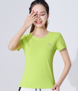 Square dance fitness exercise long sleeved quick drying tops dance clothes group clothes