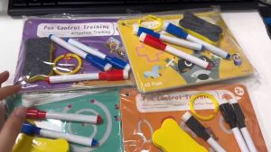 LAKOE Magical Training Book Reusabledot Buku Wipe And Clean Buku Edukasi Belajar Anak Tk