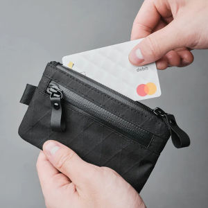 XPAC Mini Wallet Card Holder Portable Pouch Travel Bag Headphones Key Ring Waterproof Nylon Organizer Wallet