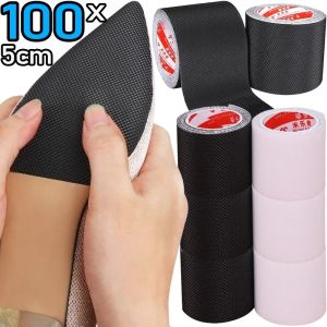 2Pcs Sole Non-slip Self Adhesive Sticker High Heels Black White Rubber Patch Shoes Bottom Cuttable Stickers Wear-resistant Paster