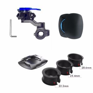 Motorcycle Handlebar Phone Holder 360°Rotatable Bicycle Bracket Security Navigation Support Mount Moto Anti-Shock Phone Brackets