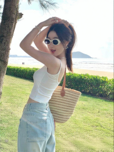 SHUOMENG | Aesthetic Back Support Bra Integrated Tank Top Slimming Summer Wear