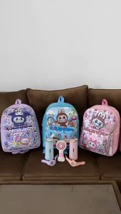 TAS RANSEL ANAK TK SD KELAS 1-2 MOTIF LABUBU RANSEL VIRAL MONSTER